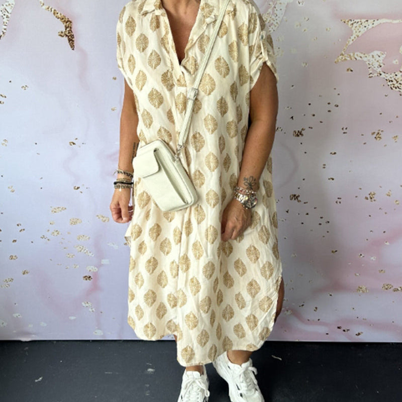 Dini™ | Stijvolle jurk met V-hals