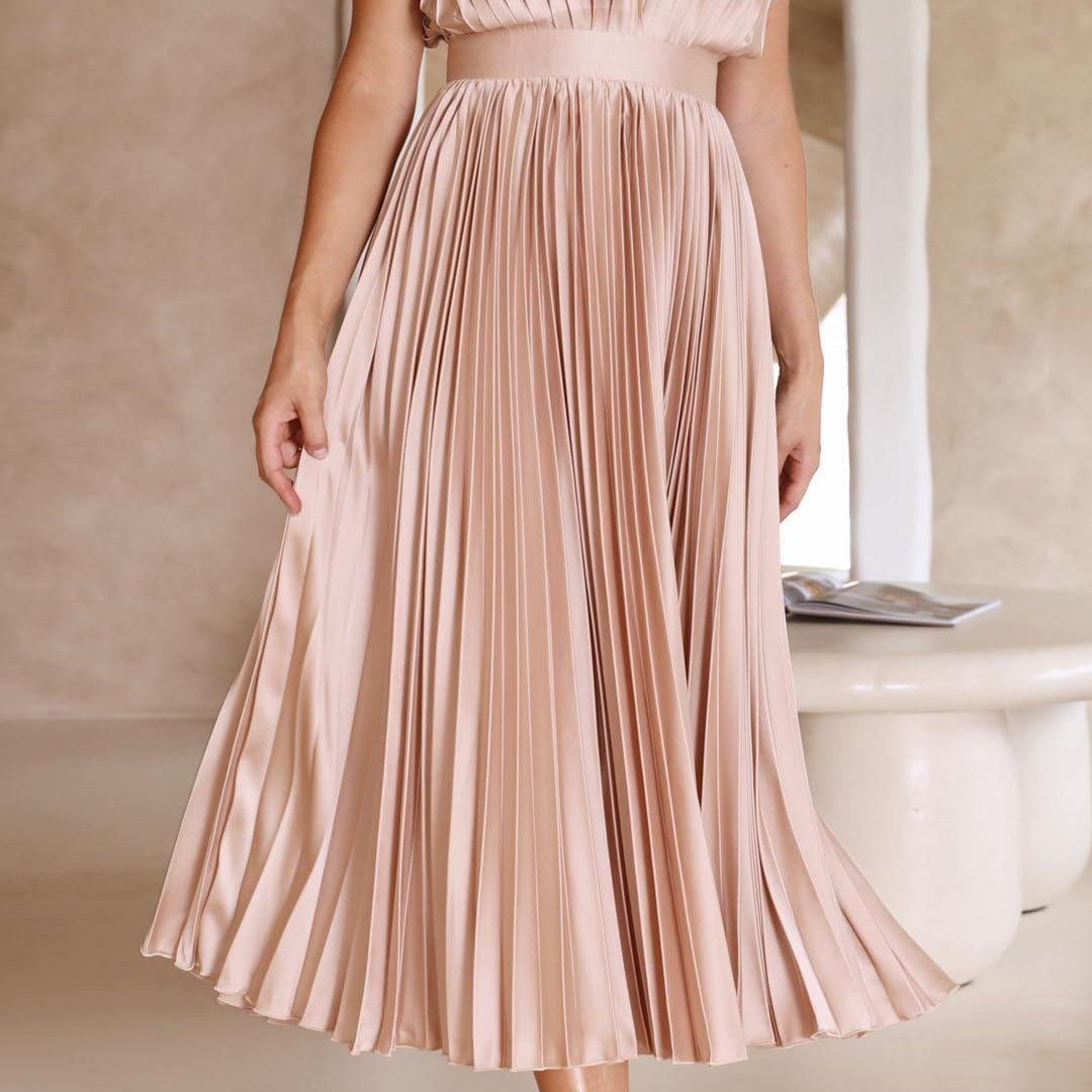 Maria | Elegant Geplooide Jurk