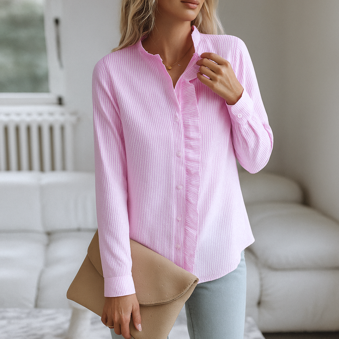 Laura™ | Luxe blouse met franjes