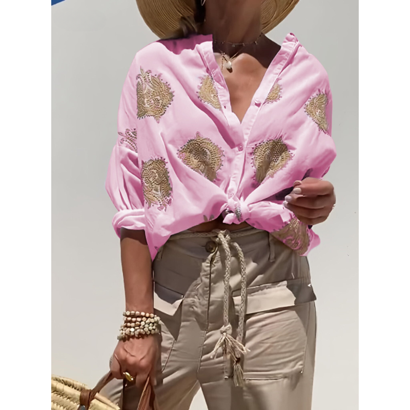 Simone™ | Ibiza Style Chique Blouse