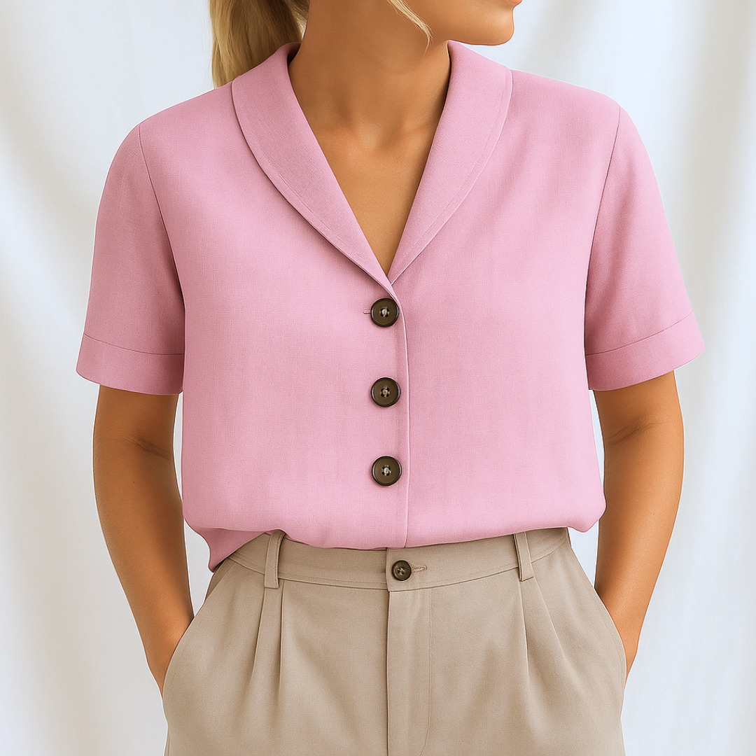 Marie™ | Elegante effen blouse