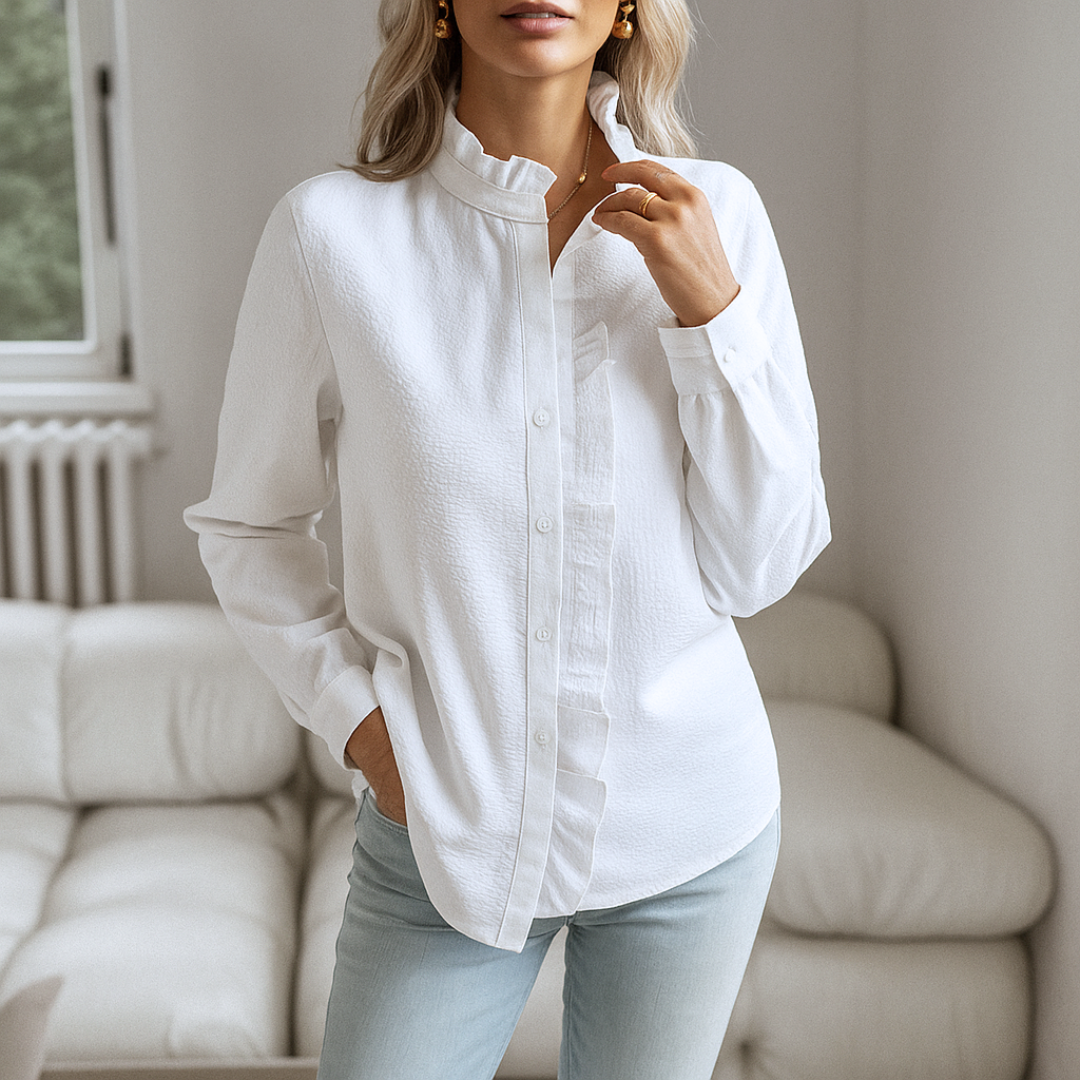 Laura™ | Luxe blouse met franjes