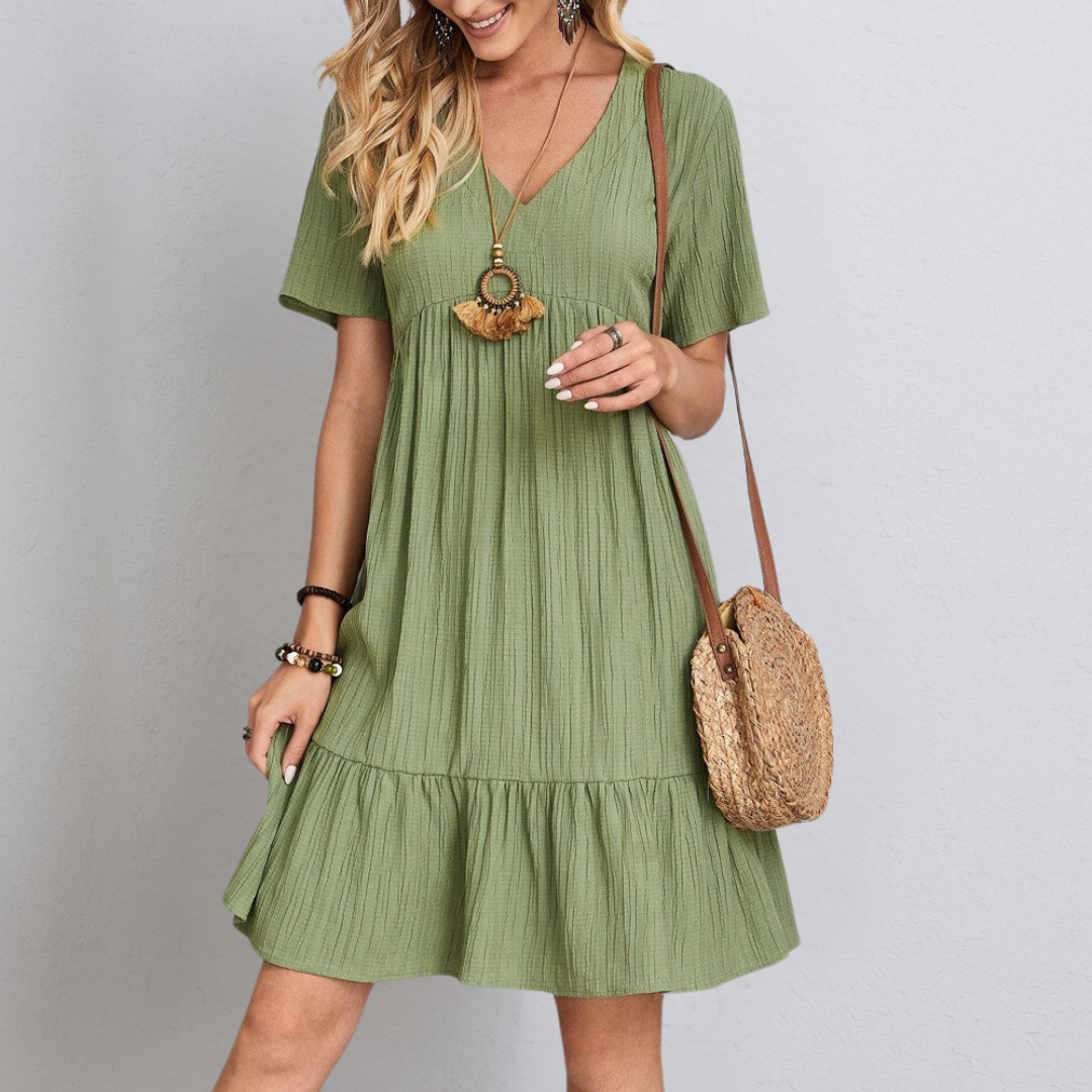 Annemarie™ - Elegante Jurk met Buikbedekking